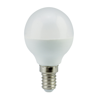 Kisgömb LED fényforrás, E27, 6W, G45, 470lm, 2700K