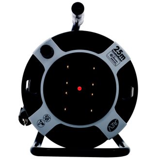   0010105463 Kábeldob, műanyag, 25m, 4 dugalj H05VV-F 3x1.5mm2 IP20 (0010105512)