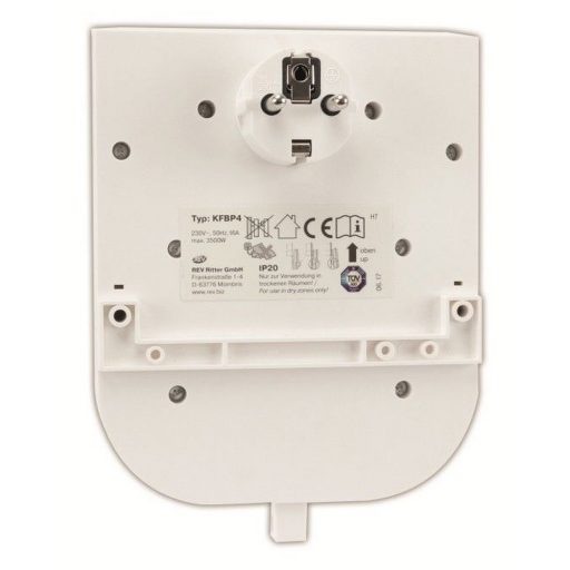 0020340112 Földelt 4-es elosztó "MultiPower", fehér