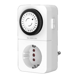   0025040113 Időkapcsoló, mechanikus, napi, mini, 30 perc 1x földelt vagy 2xeuro