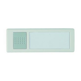   0046898 Csengő nyomógomb névtáblával  vez néküli fehér