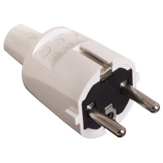   0105H Földelt lengő dugó (PVC) középső kivezetéses, szürke