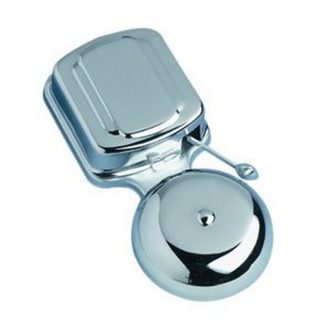   04015 Csengő, iskolacsengő, 2 tekercses, 8-12V, 85dB, króm