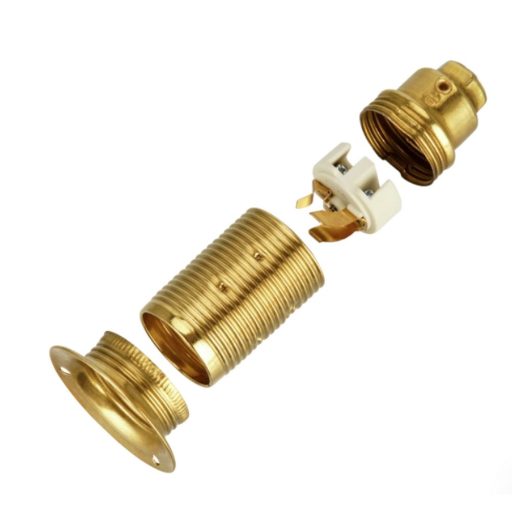 0503080555 Foglalat E14, csillárfoglalat gyűrűvel, fém bliszteres