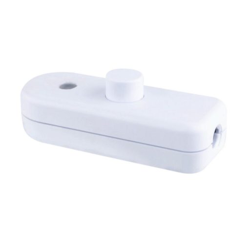 0509065555 Zsinórközi kapcsoló jelzőfénnyel 250V/2,5A, fehér