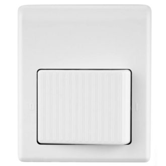 0509117555 Talpkapcsoló 250V/3A, szögletes, fehér