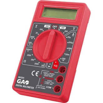   Digitális mérőkészülék, diódavizsgálat, fekete / piros