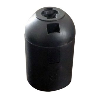 0708H Foglalat E27, pattintós foglalat, fekete