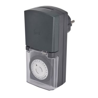   Időkapcsoló, mechanikus, napi, IP44 30 perc, Napi 48 kapcsolással, 48db állítókar, A legkisebb kapcs