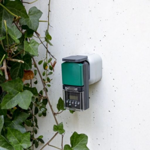 Időkapcsoló, digitális, heti, kültéri, 140 ki-be kapcsolás/hét, visszaszámlálás és véletlenszerű ka