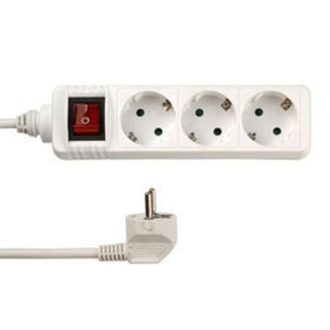 12315 Asztali elosztó 3-as kapcsolóval, 5m, 3x1.5, fehér