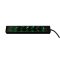 Asztali elosztó "GAMER" 5-ös, 3x1.5, 1.4m 2xUSB fekete, színes leddel
