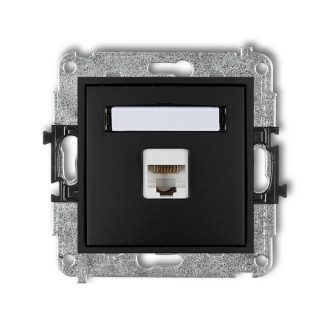   12MGK-5 MINI computer aljzat Cat6 keret nélkül, matt fekete