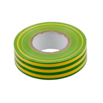 Szigetelőszalag, 19mm x 10m, zöld/sárga