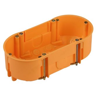 Szerelvénydoboz gipszkartonhoz, 2-es narancs 135x65, 45mm