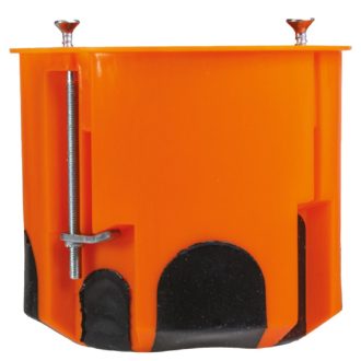   18368 Gipszkarton szerelvénydoboz, narancs, membránnal 60mm mély