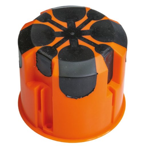 18368 Gipszkarton szerelvénydoboz, narancs, membránnal 60mm mély