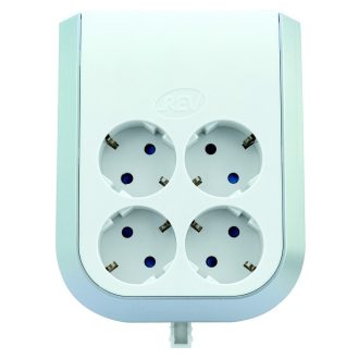 Földelt elosztó "MultiPower" 4-es, fehér