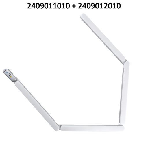LED pult megvilágító FLEXLIGHT 2x3.4W ezüst alapkészlet