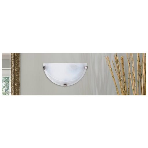 Alabastro falikar E27 60W fehér /króm/