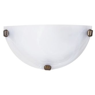 Alabastro falikar E27 60W fehér /bronz/
