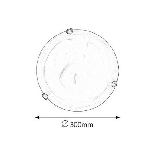 3203 Alabastro mennyD30 E27 60Wfehér/bronz