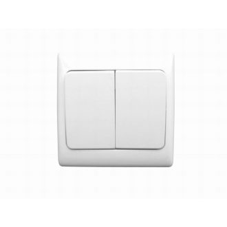 321062 Olympic csillárkapcsoló kerettel fehér