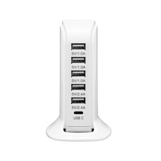 6-os USB töltő torony
