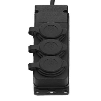 321370 Elosztó 3-as szerelhető gumis, IP44