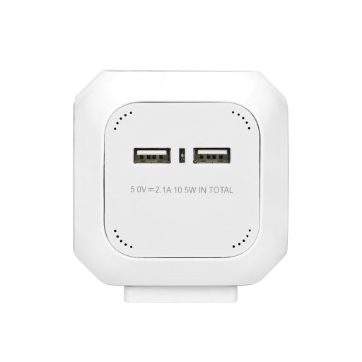 Asztali eloszó 4-es+USB Cube
