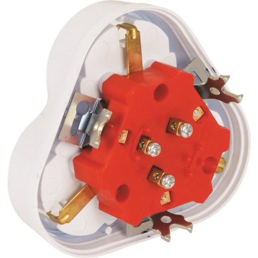 321734 Földelt 3-as dugaszolóaljzat, süllyesztett