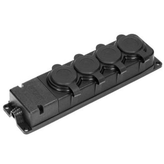 321793 Elosztó 4-es szerelhető gumis, IP44