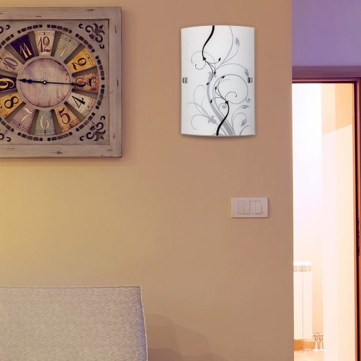 3691 Elina fali 260x180E27 60W fekete/fehér