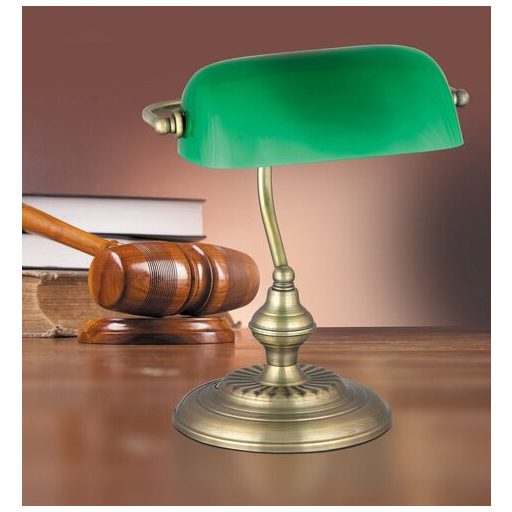 Bank asztali lámpa, E27 60W, bronz