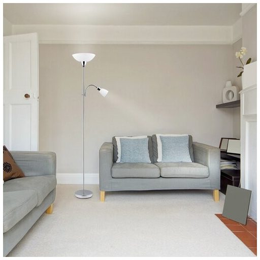 4059 Diana álló E27 60W+E14 40W króm-fehér