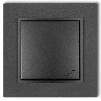 4116H MINI váltókapcsoló kerettel metál grafit