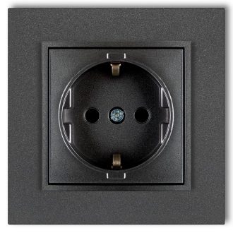 4121H MINI egyes dugalj kerettel metál grafit