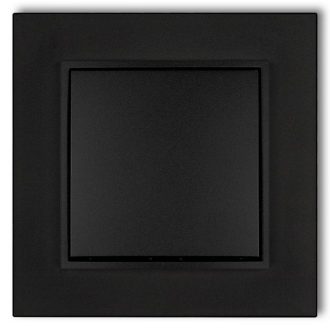 4131H MINI nyomógomb kerettel matt fekete