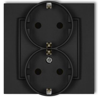 4136H MINI dupla dugalj kerettel matt fekete