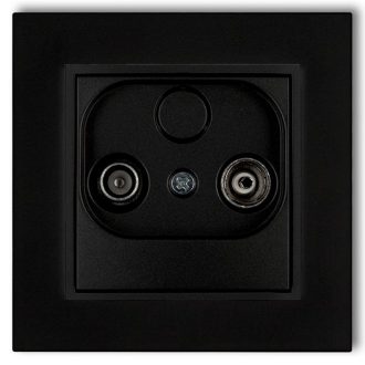4137H MINI TV aljzat (vég 2dB) kerettel matt fekete