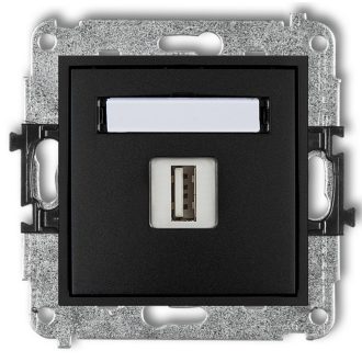 4153H MINI USB aljzat keret nélkül matt fekete