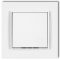 4160H MINI egypólusú kapcsoló kerettel matt fehér