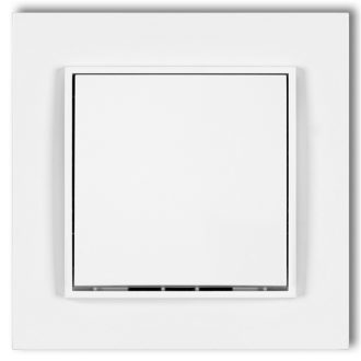 4163H MINI nyomógomb kerettel matt fehér