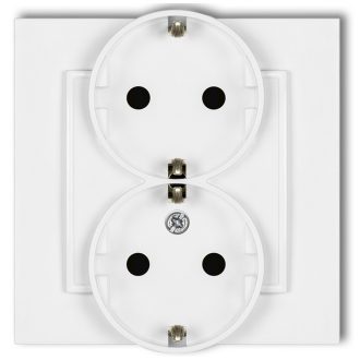 4168H MINI dupla dugalj kerettel matt fehér