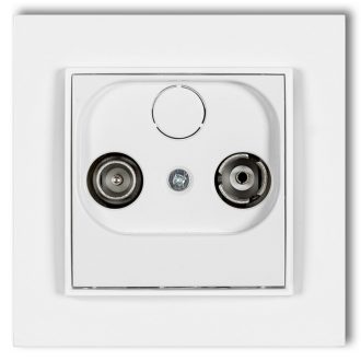 4169H MINI TV aljzat (vég 2dB) kerettel matt fehér