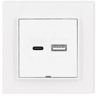 4178H MINI dupla USB aljzat A-C