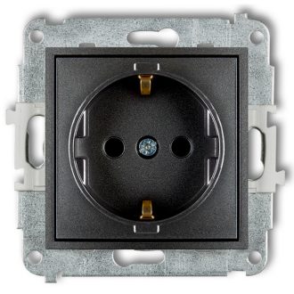 4180H MINI egyes dugalj keret nélkül metál grafit