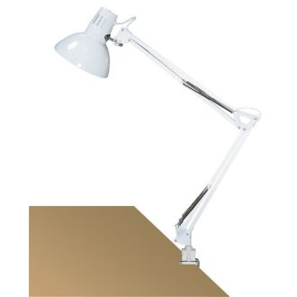Arno asztali E27 60W,fehér,fém satuval