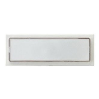   Csengőnyomó gomb, feliratozható, világítással, max. 25V, 2A, szürke