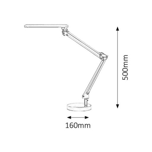 Colin asztali lámpa 5,6W led, fekete
